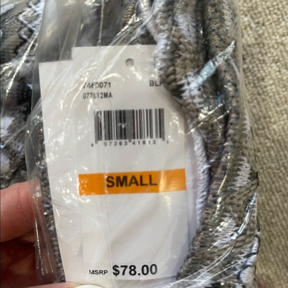 NWT BECCA (still in plastic wrap) WOMENS STRIPED WIDE LEG PANTS SWIM COVER-UP - Picture 6 of 6